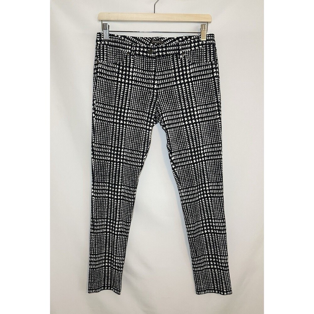 J. McLaughlin Becca Houndstooth Stretch‎ Straight Ankle Pants Women's 6